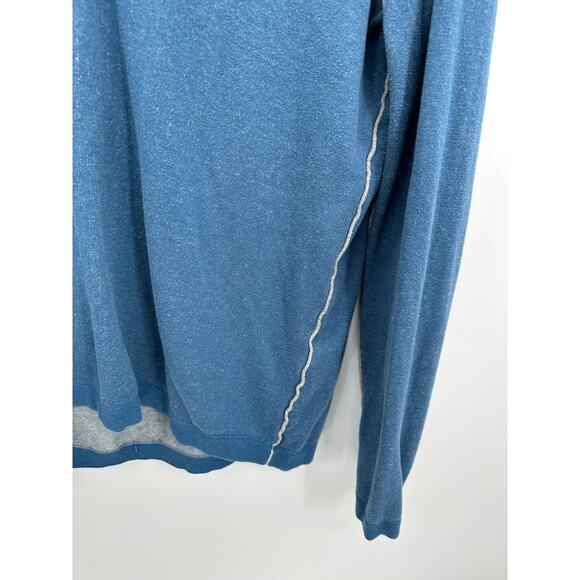 Sundance Blue Highland Stitch Henley Pullover Sweater Men's Size X-Large XL - Picture 3 of 7